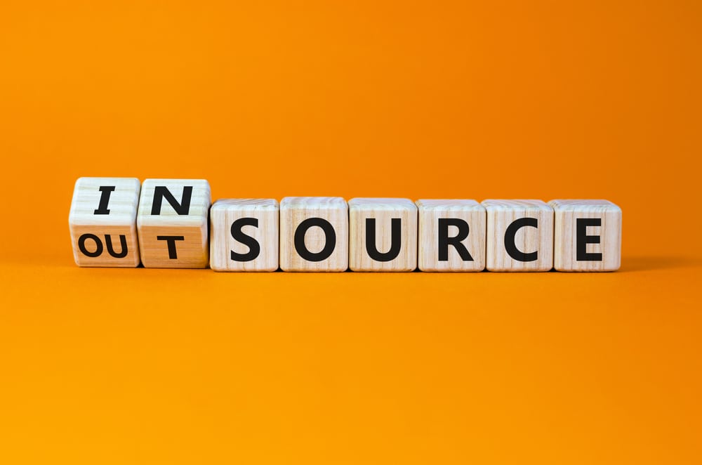 Why you should consider outsourcing your marketing. - in and outsourced marketing building blocks